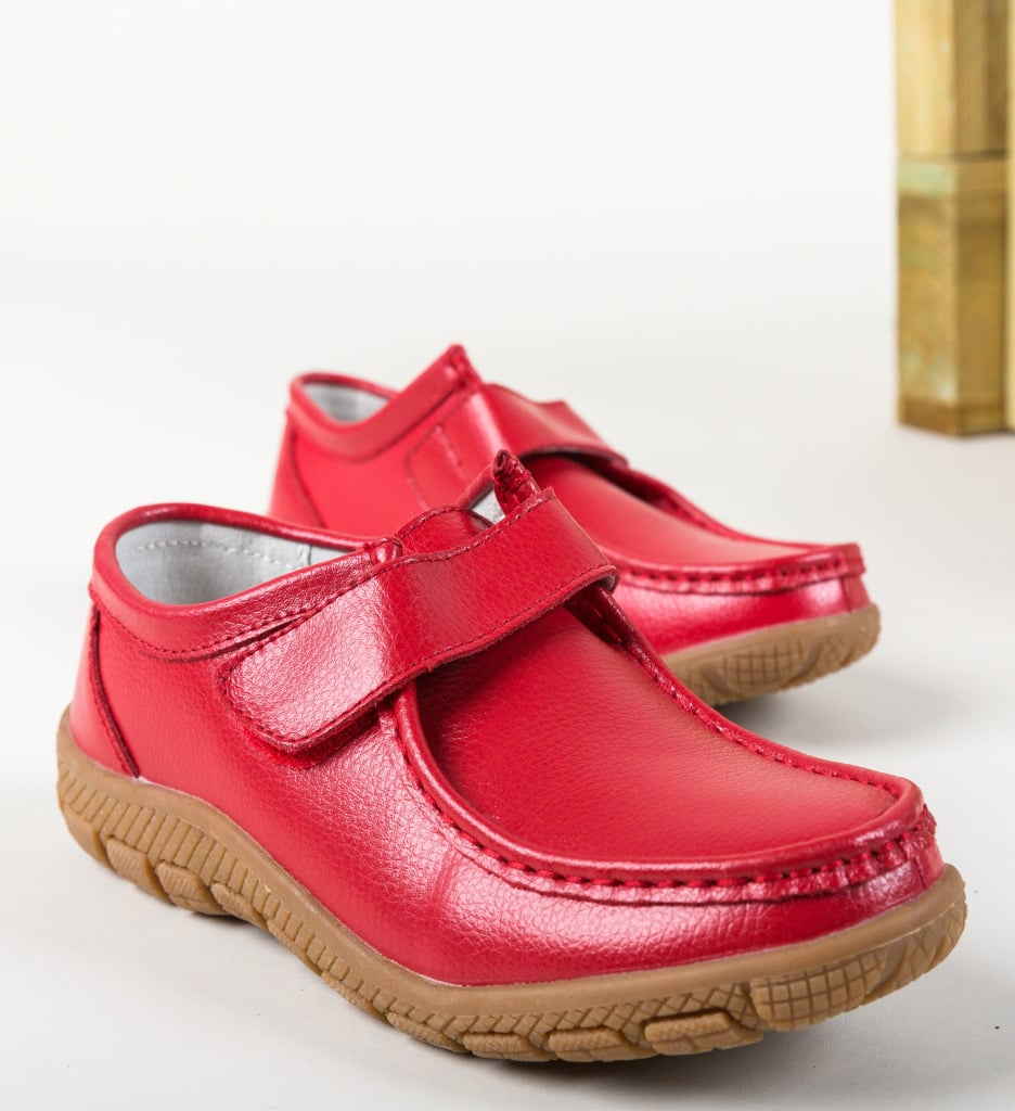 Pantofi Casual Kidd Rosii - 4 | YEO