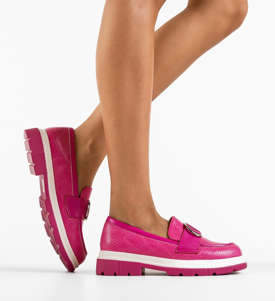 Pantofi Casual Lison Fuchsia - 1 | YEO