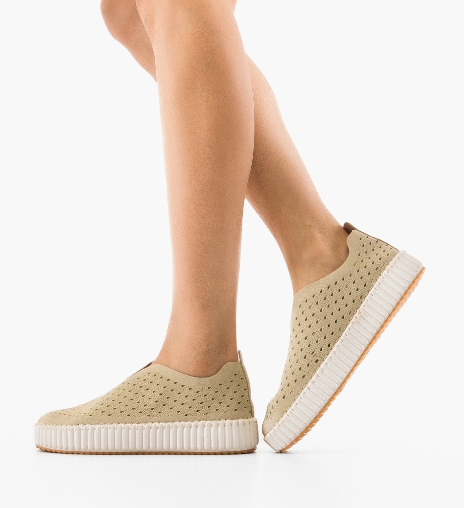 Pantofi Casual Ralla Bej - 1 | YEO