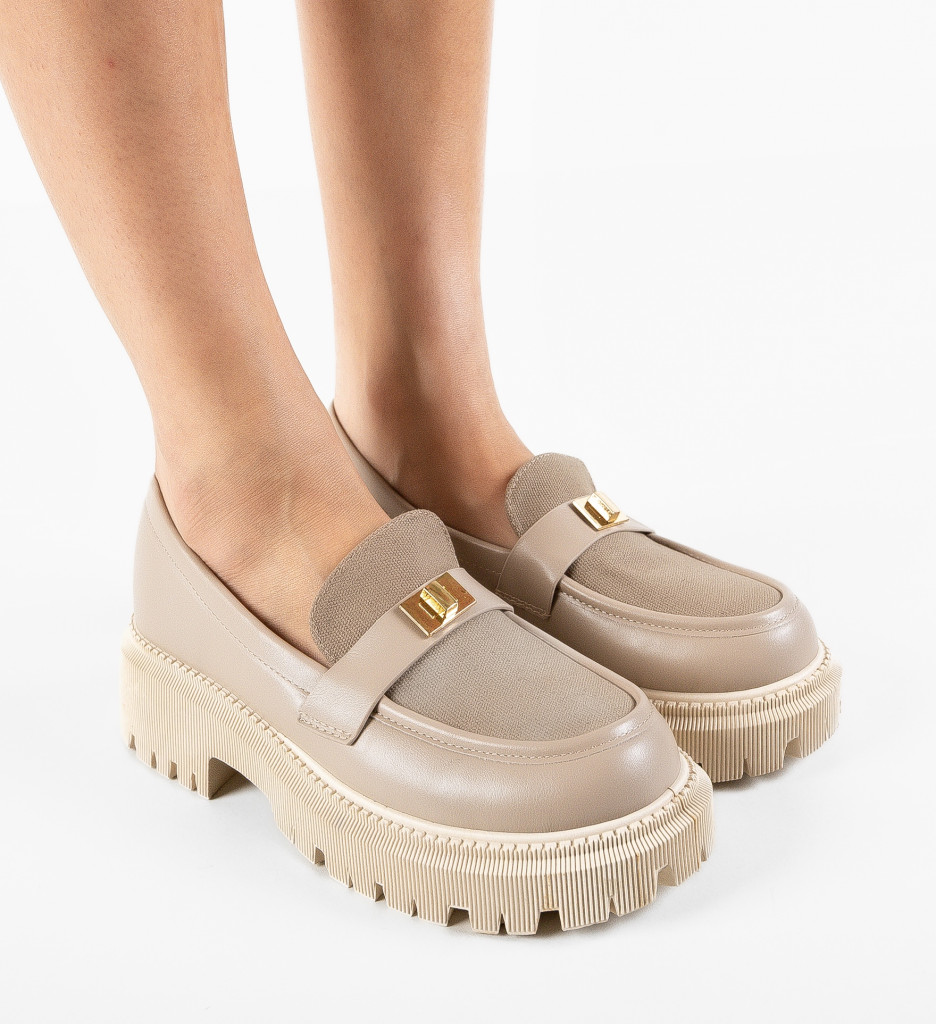 Pantofi Casual Salma Khaki