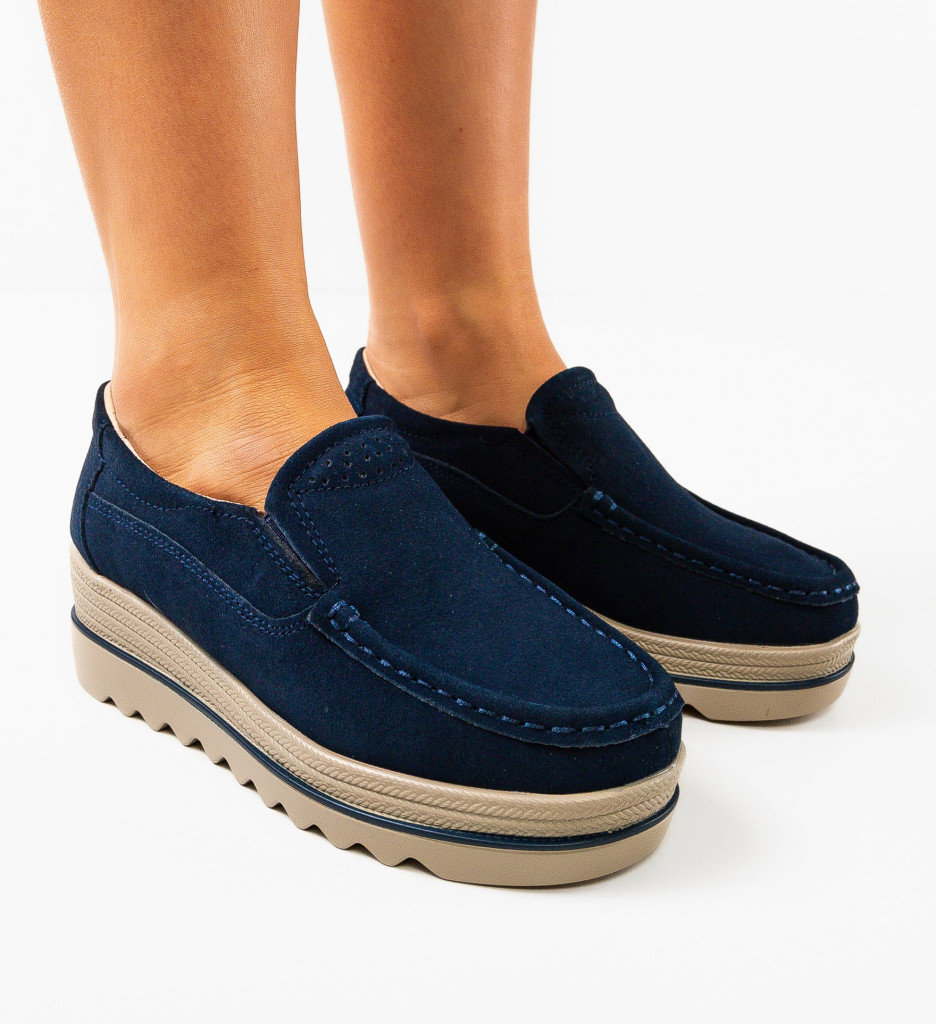 Pantofi Casual Smirno Bleumarin - 3 | YEO