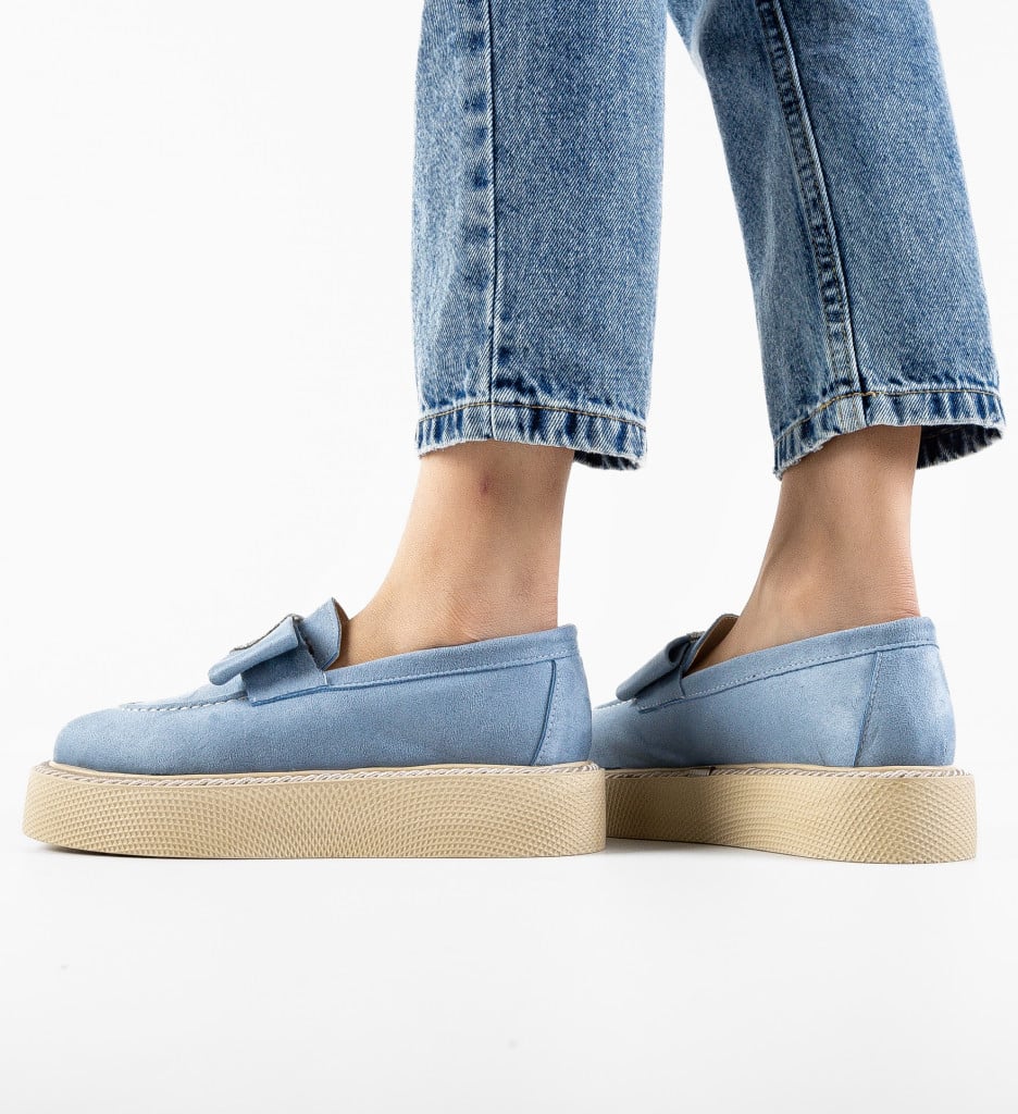 Pantofi Casual Sofia Albastri - 1 | YEO