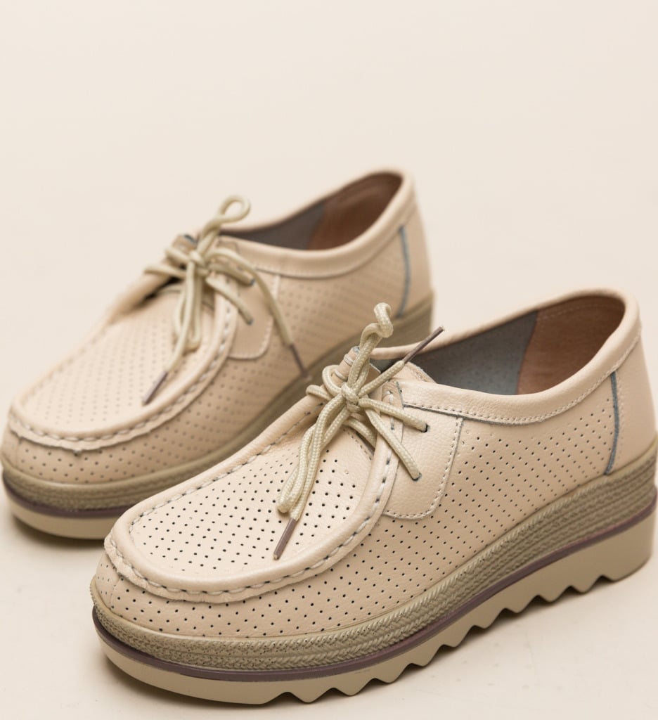 Pantofi Casual Torino Bej - 5 | YEO