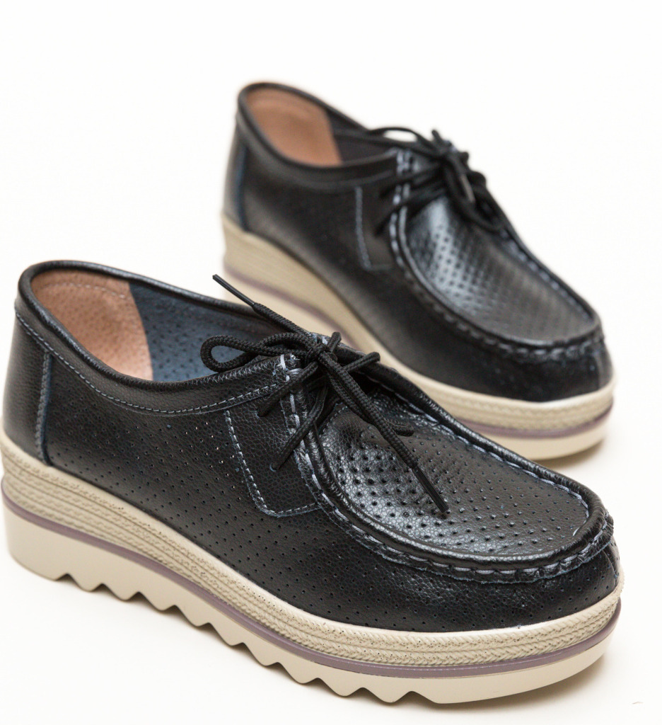Poze Pantofi Casual Torino Negri depurtat.ro 