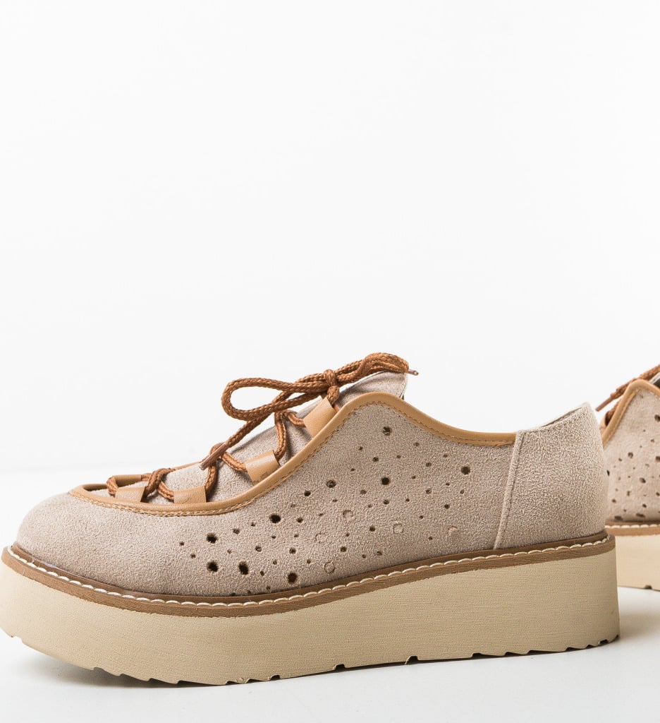 Pantofi Casual Traiv Bej - 5 | YEO