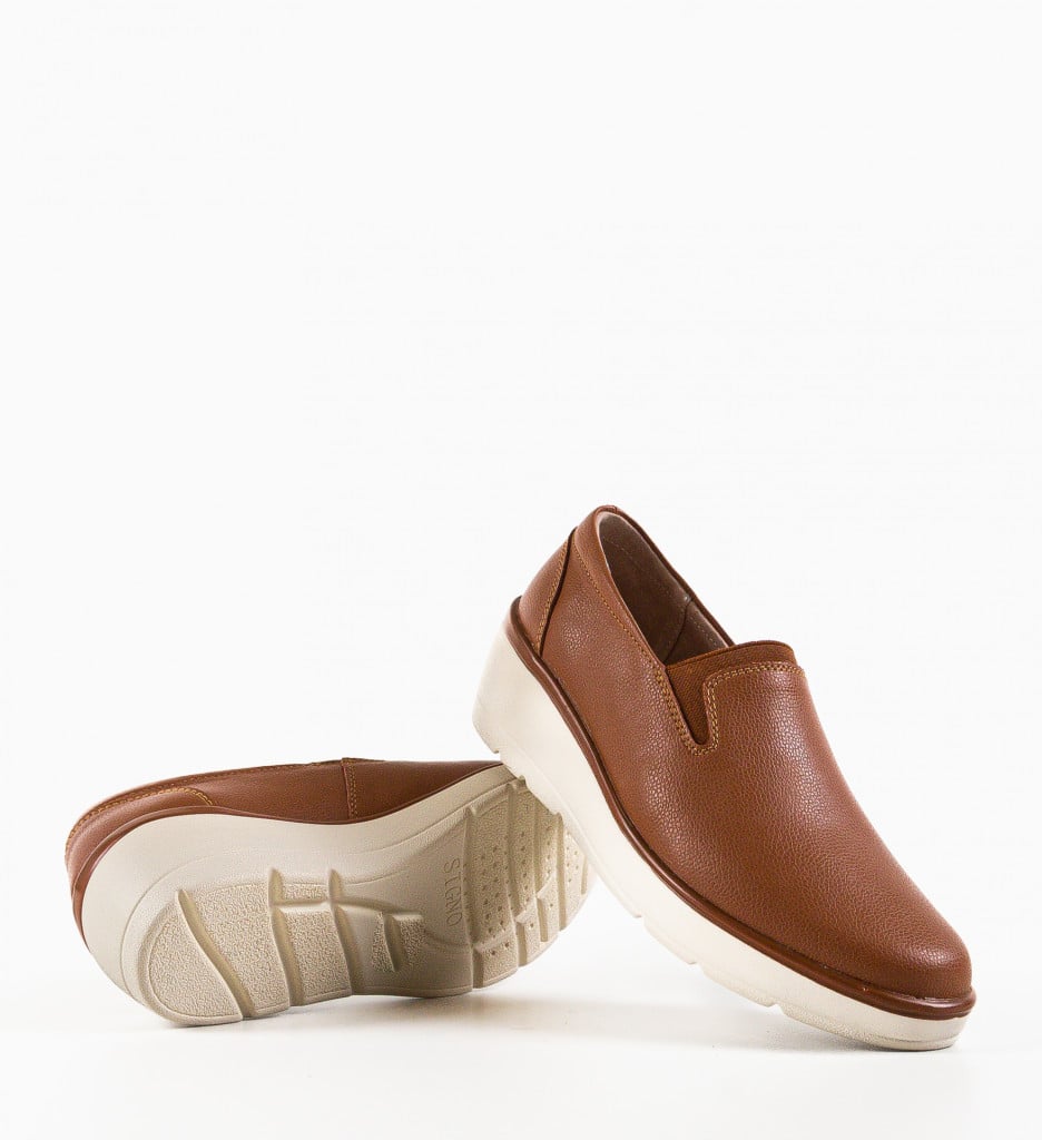 Pantofi Casual Yanam Camel - 4 | YEO