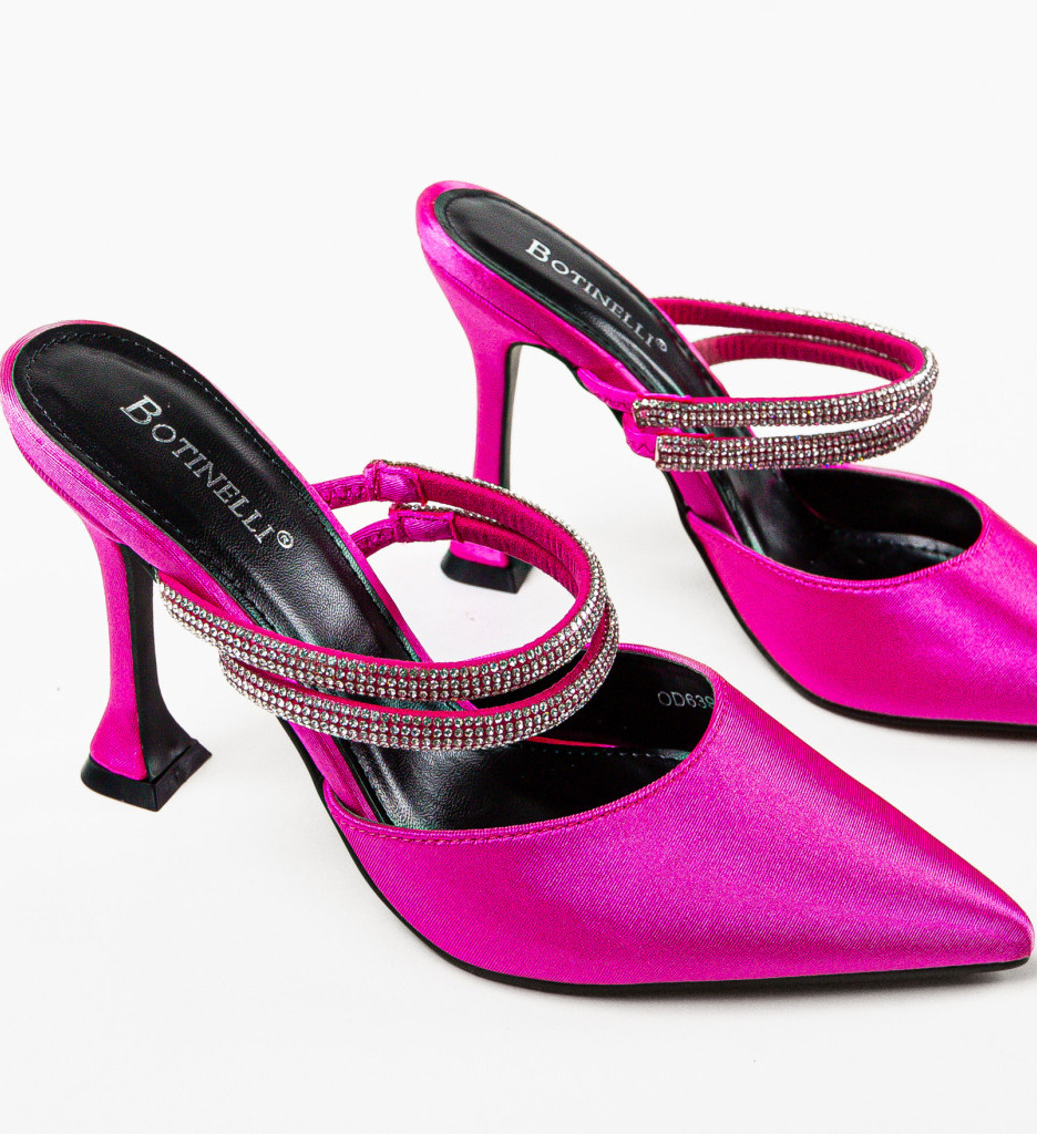 Pantofi cu toc Manyla Fuchsia - 1 | YEO