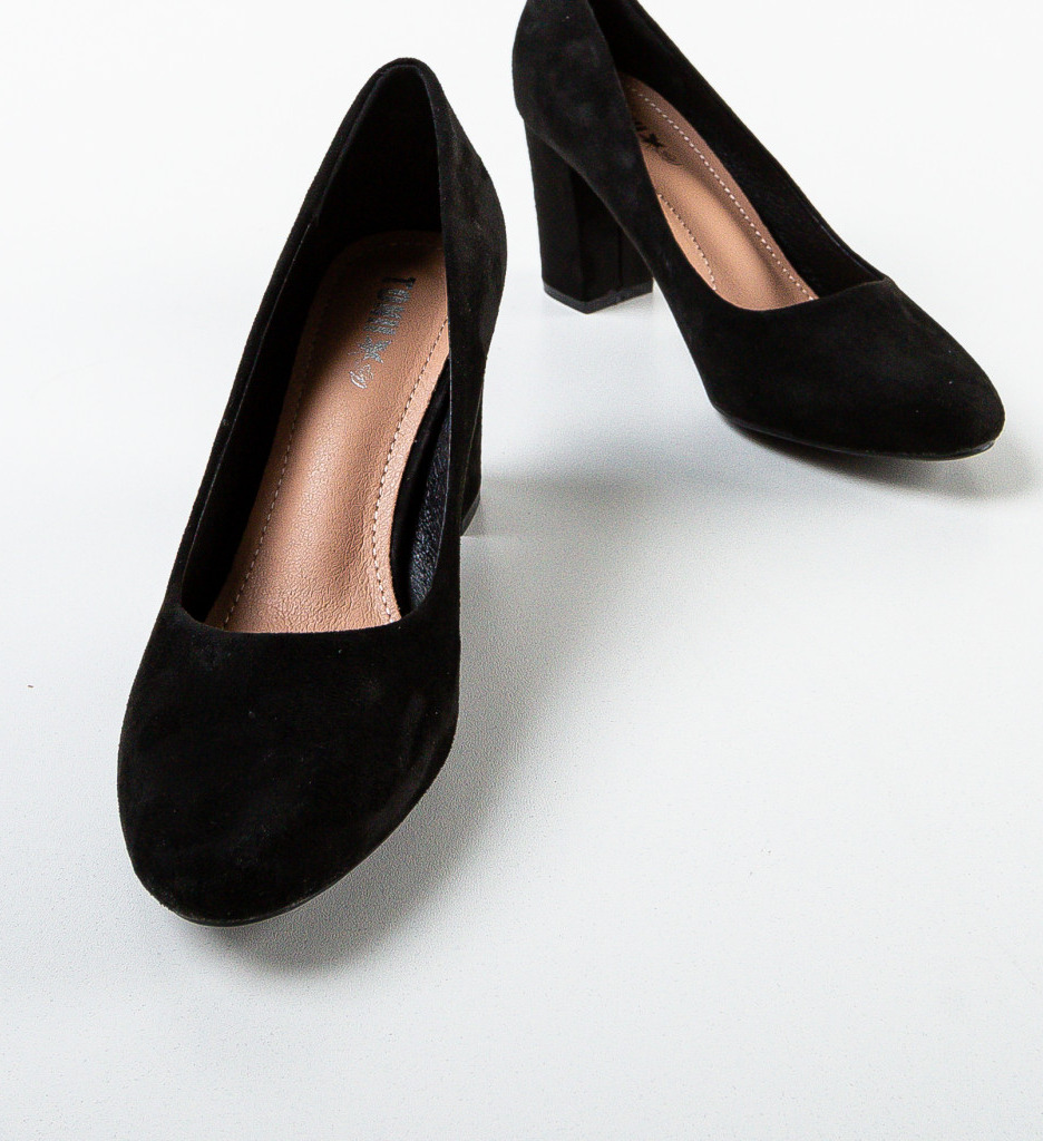 Poze Pantofi cu toc Oliva Negri 2 depurtat.ro 