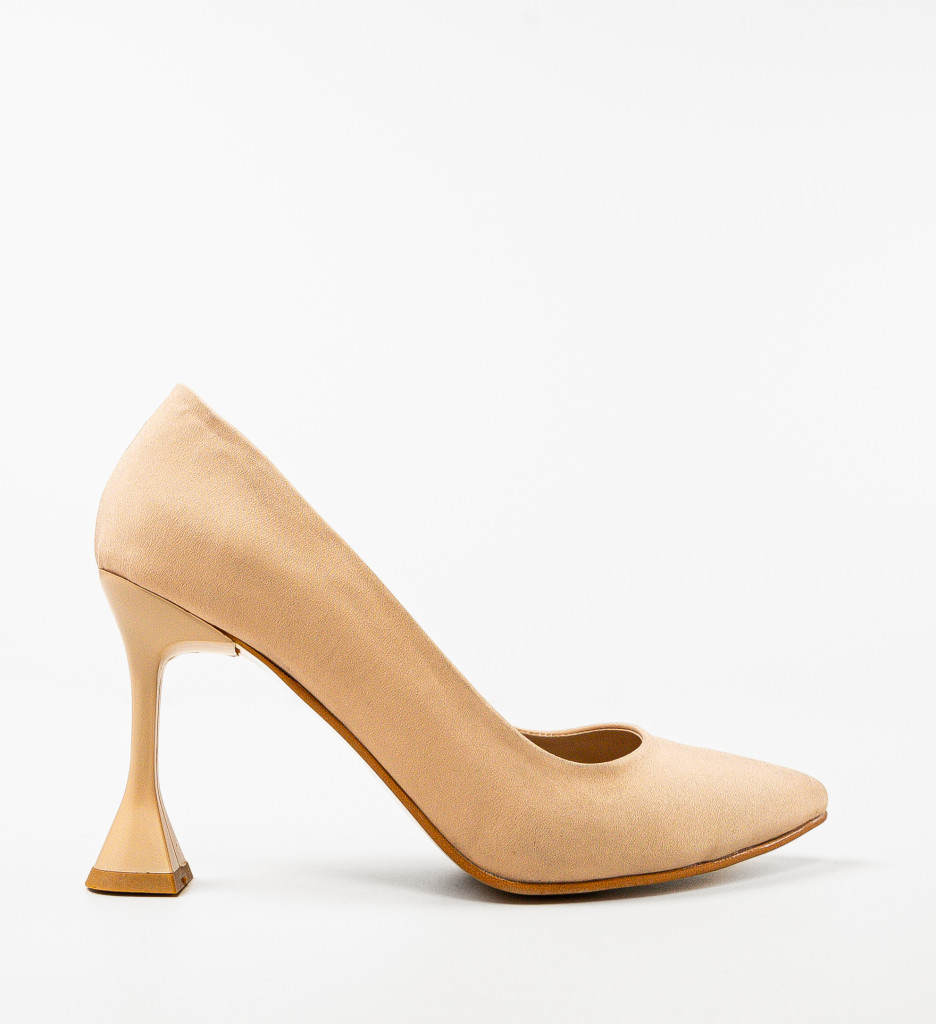 Pantofi cu toc Reaz Nude - 3 | YEO