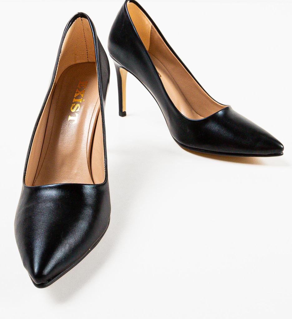 Poze Pantofi cu toc Weps Negri depurtat.ro 