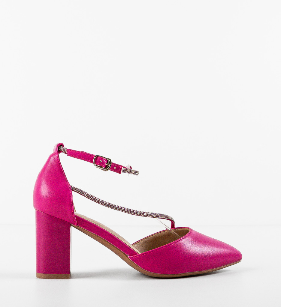 Pantofi cu toc Zayat Fuchsia - 4 | YEO