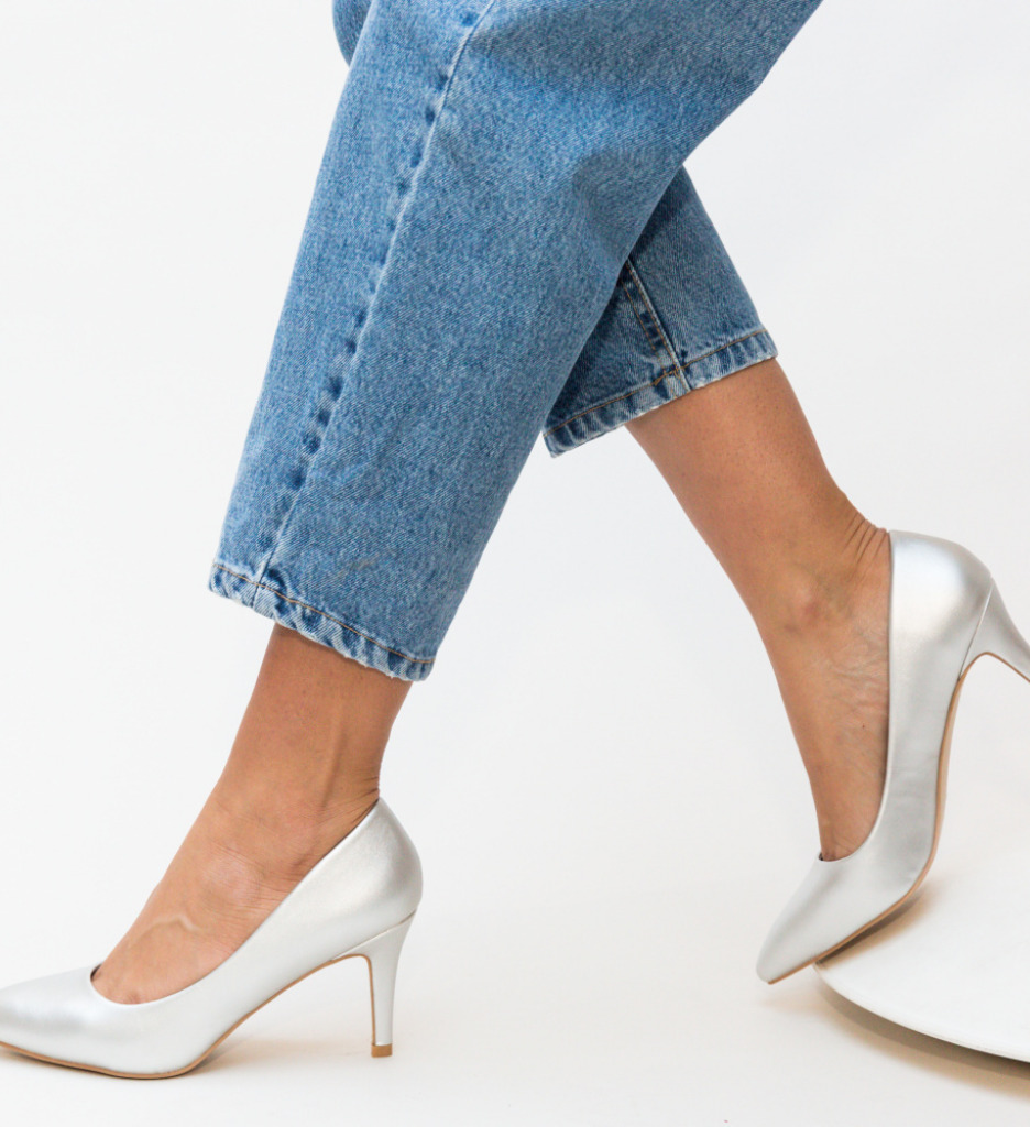 Pantofi dama Cheloo Argintii - 1 | YEO