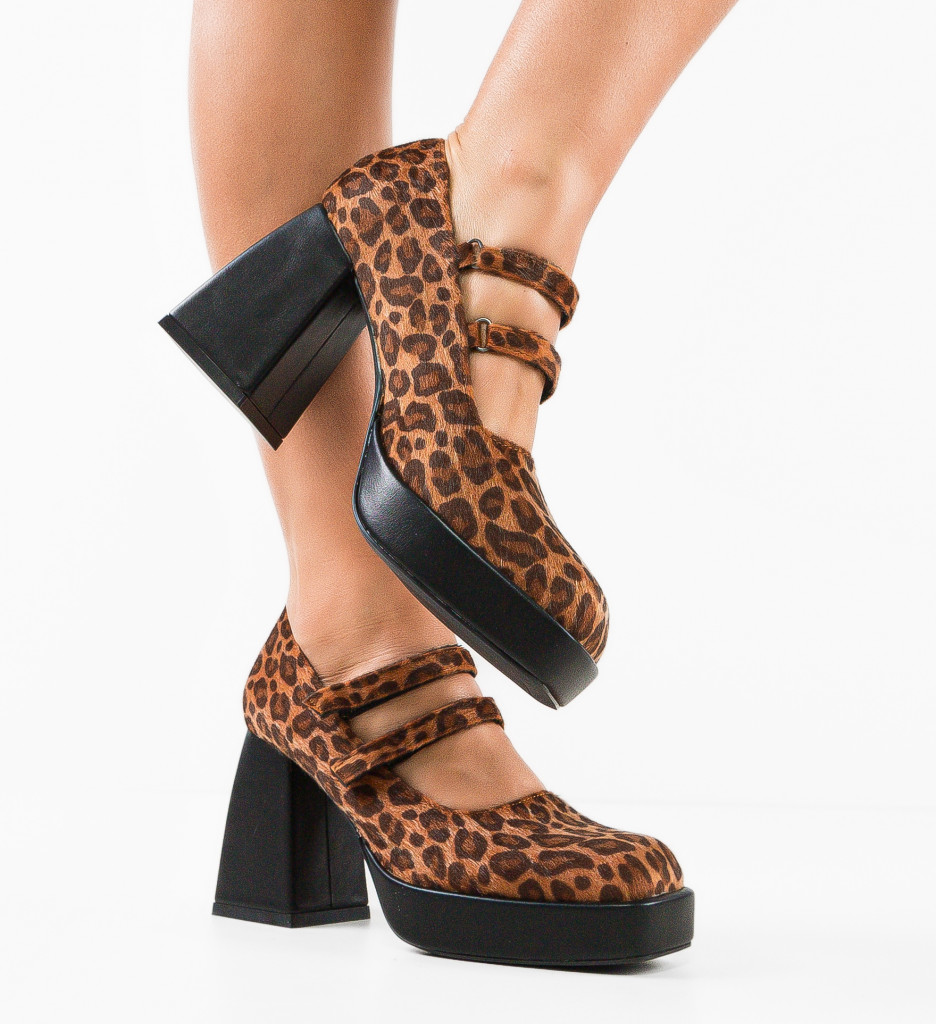 Pantofi dama Freyja Animal Print - 3 | YEO