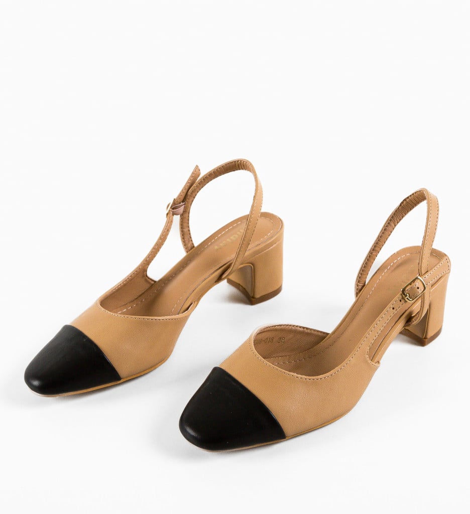 Pantofi dama Hauka Camel - 5 | YEO