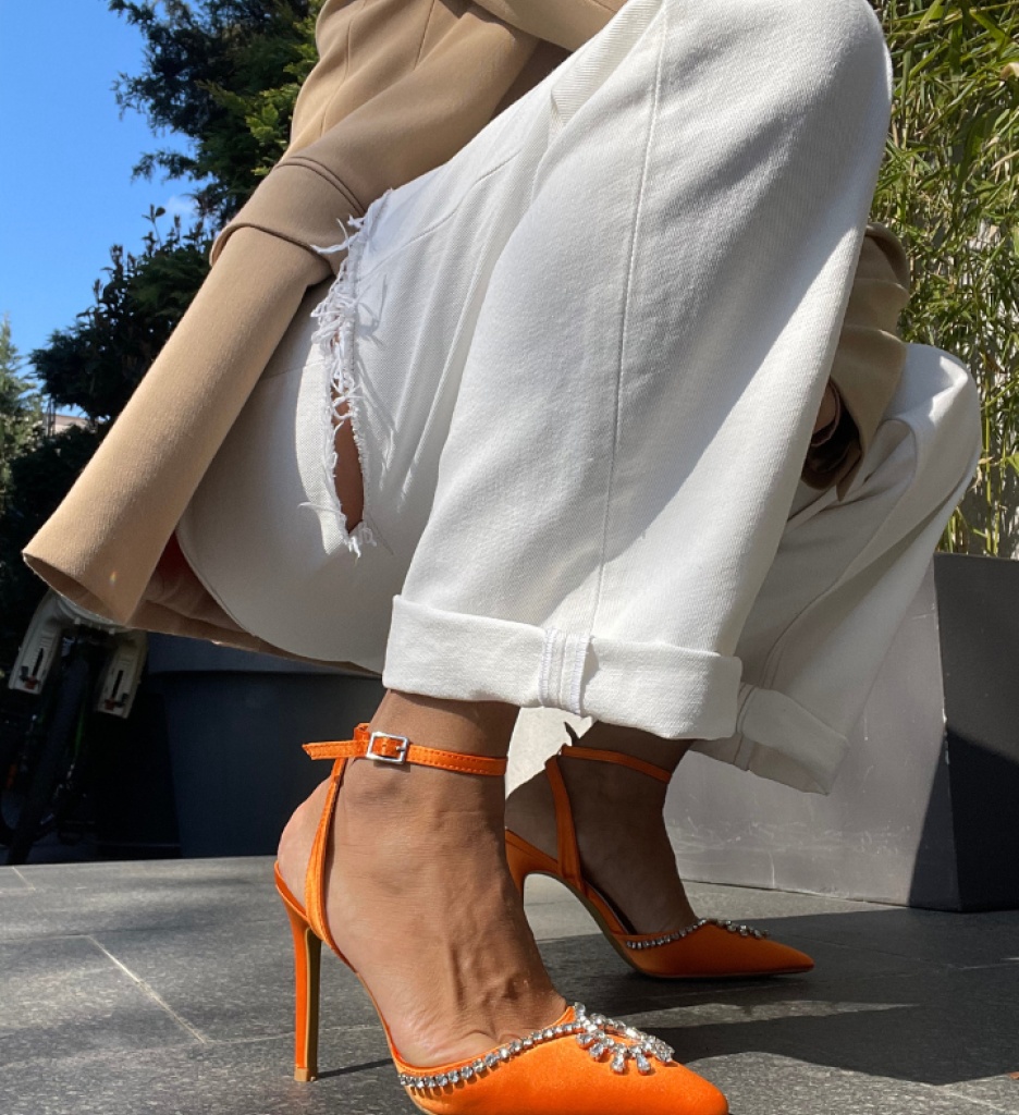 Pantofi dama Kaitlyn Portocalii