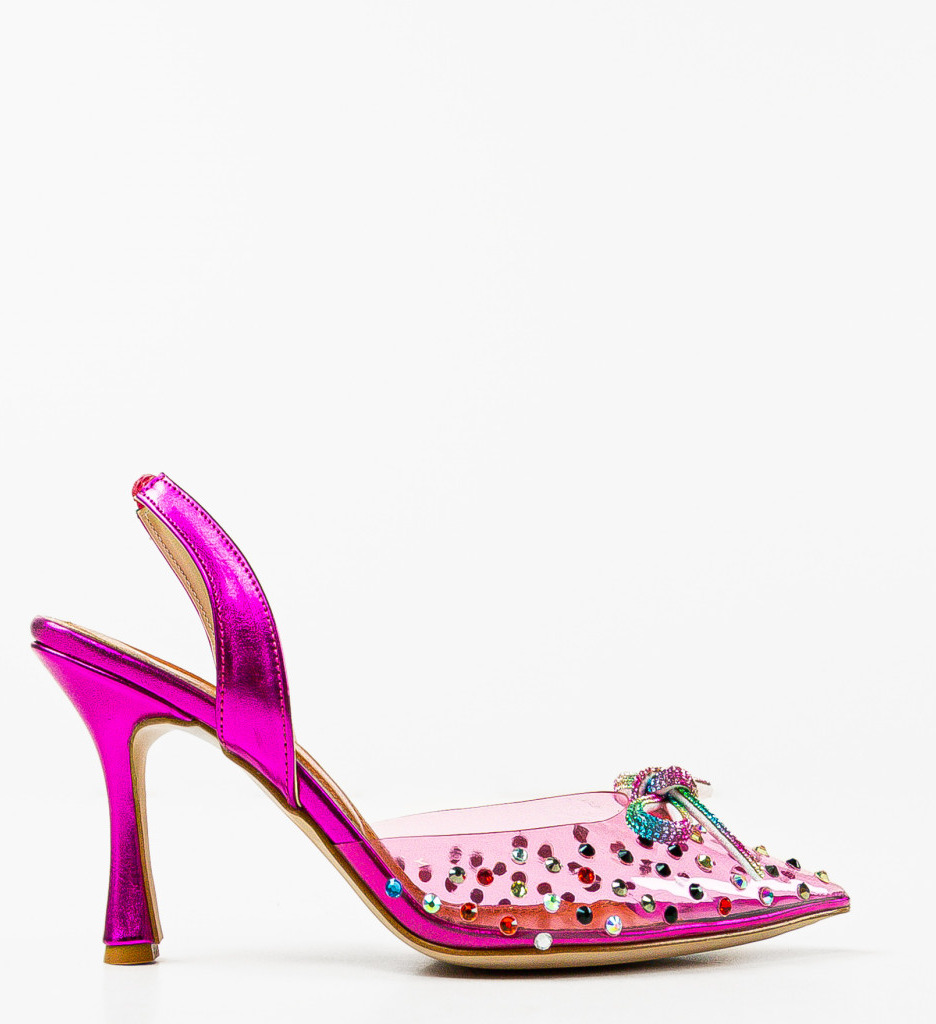 Pantofi dama Karambol Fuchsia - 3 | YEO