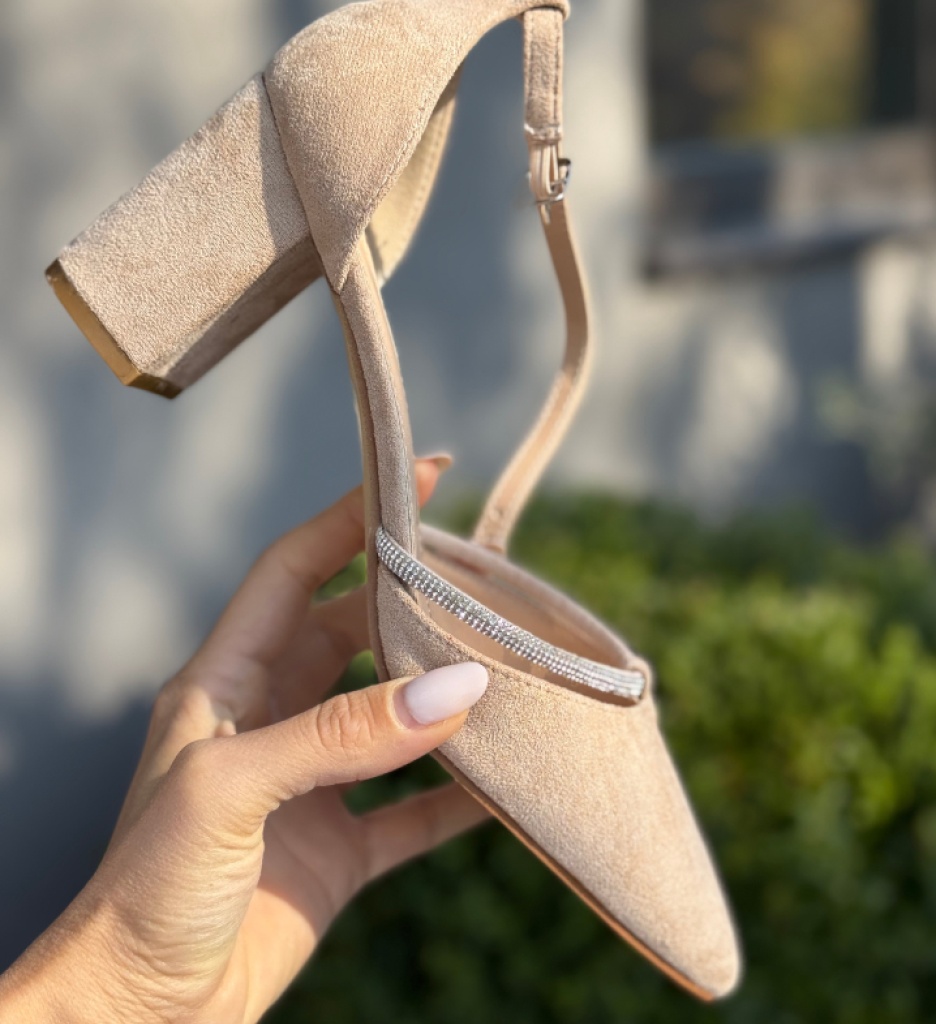 Pantofi dama Kasya Bej - 1 | YEO