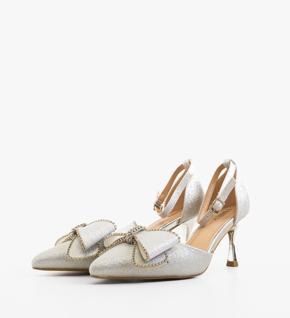 Pantofi dama Myrelam Argintii - 2 | YEO