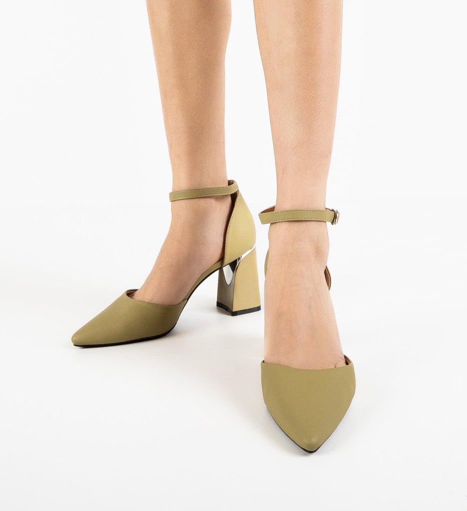 Pantofi dama Popey Khaki - 1 | YEO