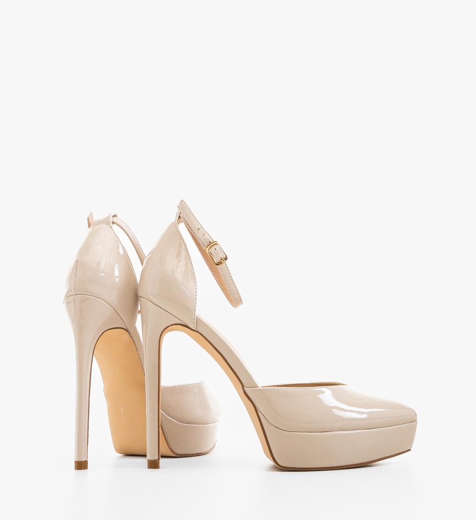 Pantofi dama Rada Bej - 3 | YEO