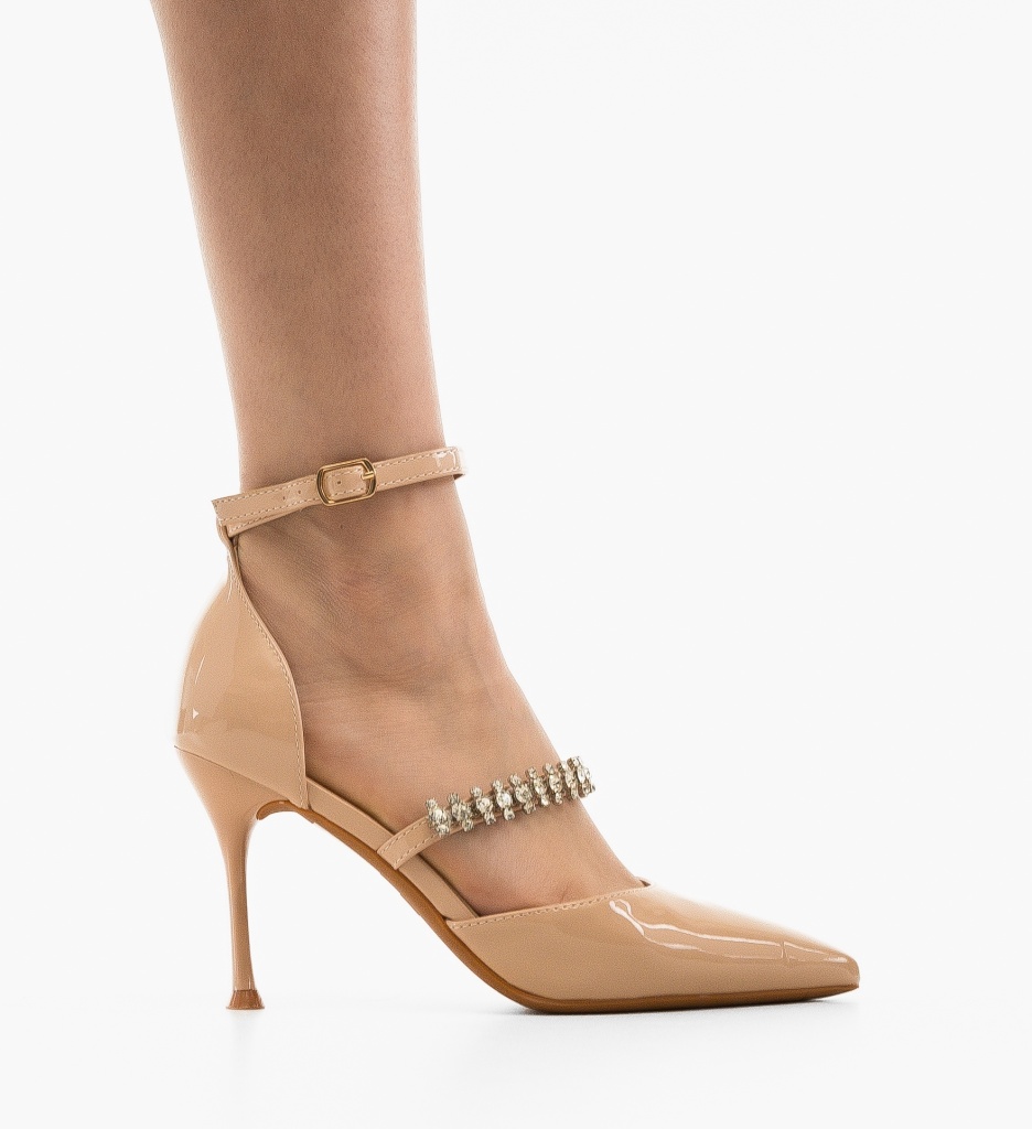 Pantofi dama Rhys Bej - 5 | YEO