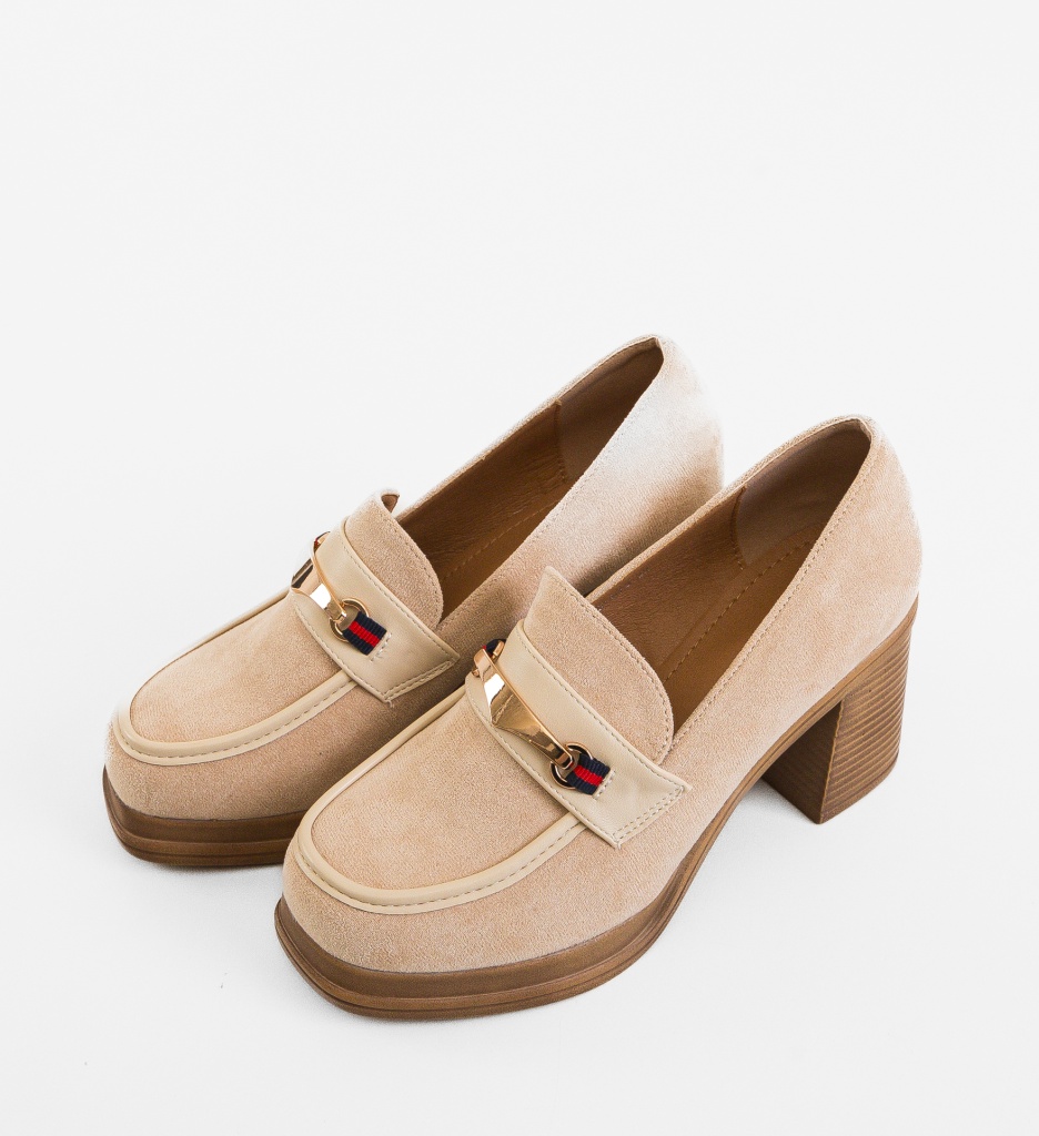 Pantofi dama Tamlan Bej - 4 | YEO