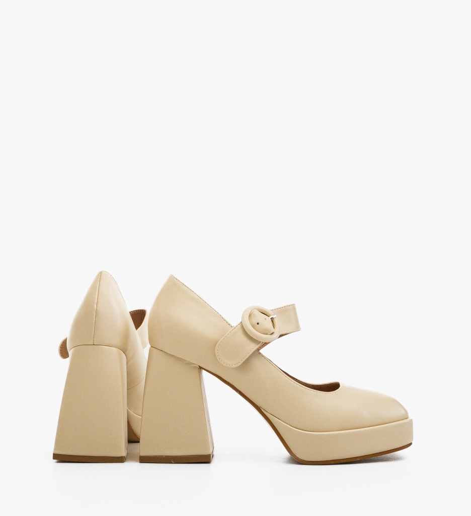 Pantofi dama Trinity Bej - 5 | YEO