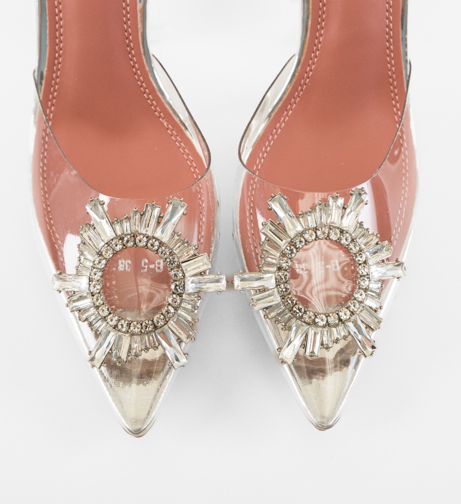 Pantofi dama Vareg Argintii - 1 | YEO