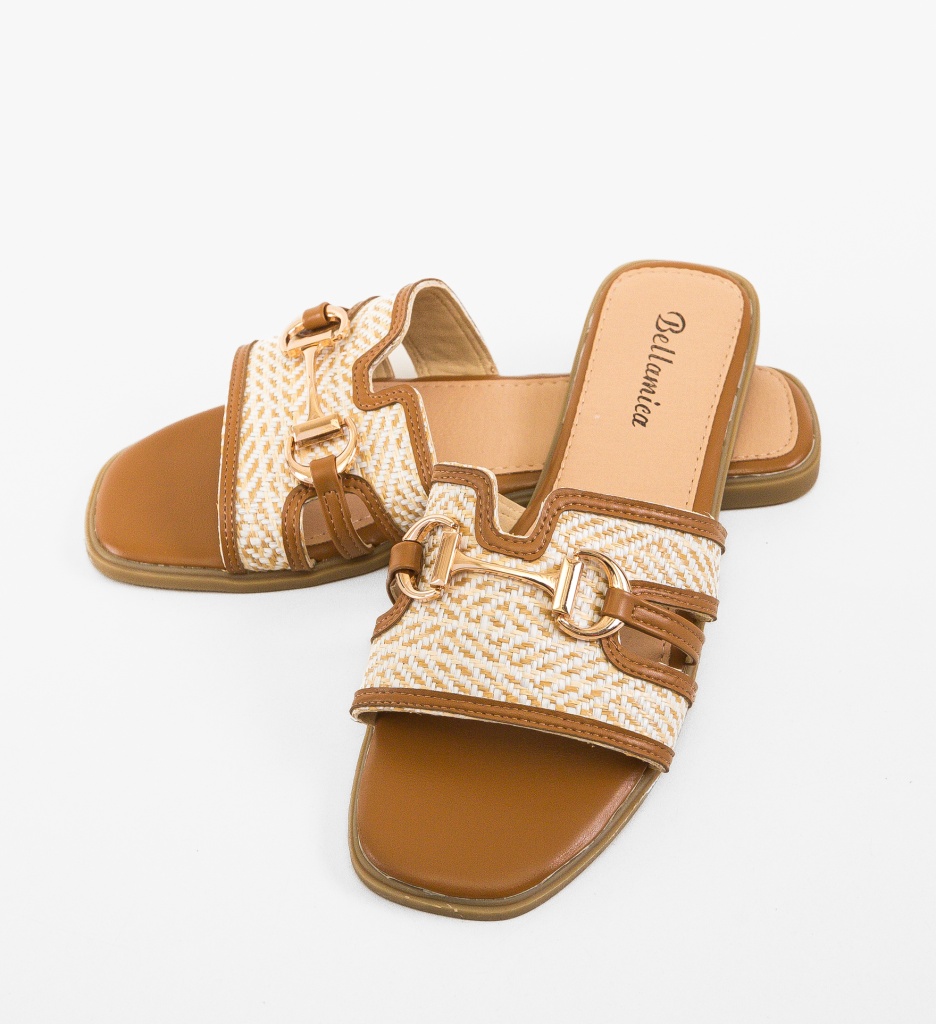 Papuci dama Belle Camel - 4 | YEO