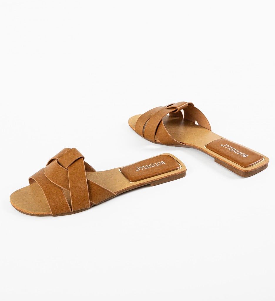 Papuci dama Olova Camel - 5 | YEO