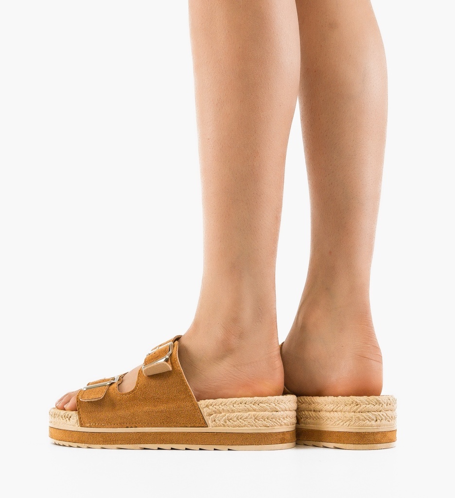 Papuci dama Roshun Camel - 1 | YEO
