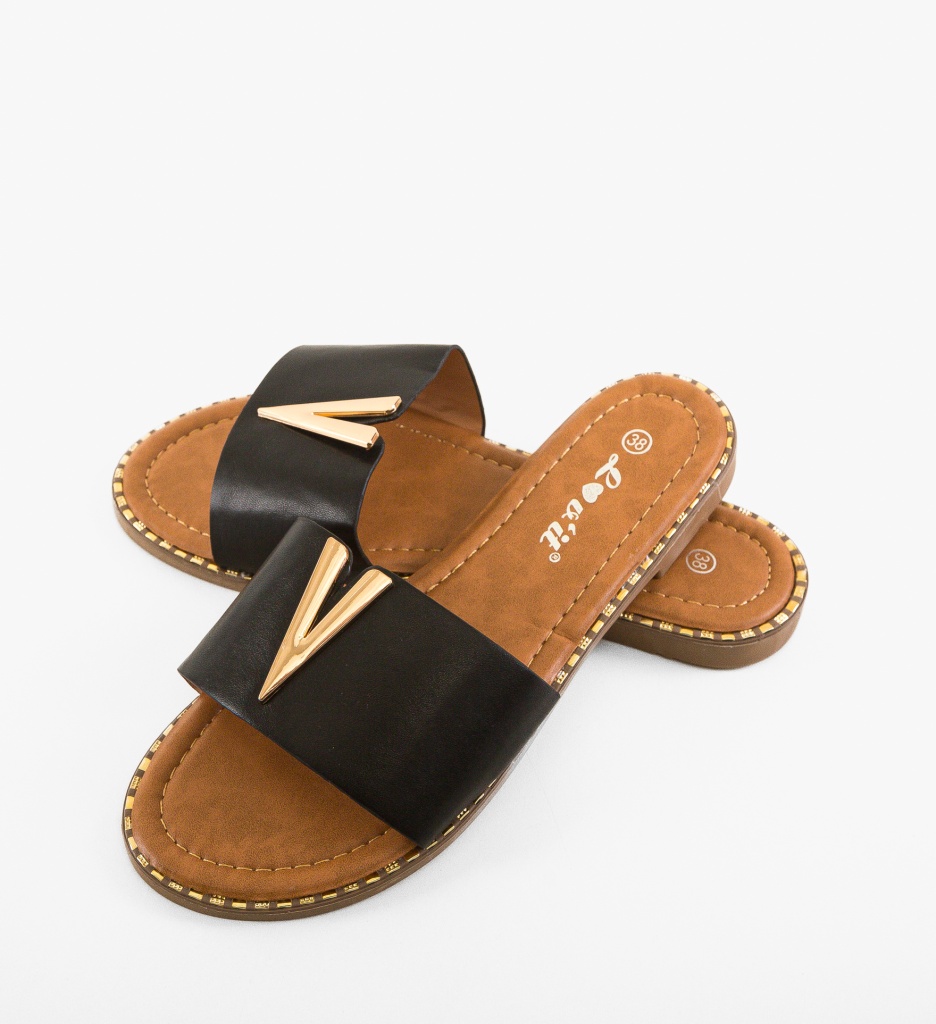 Papuci dama Siena Negri - 4 | YEO