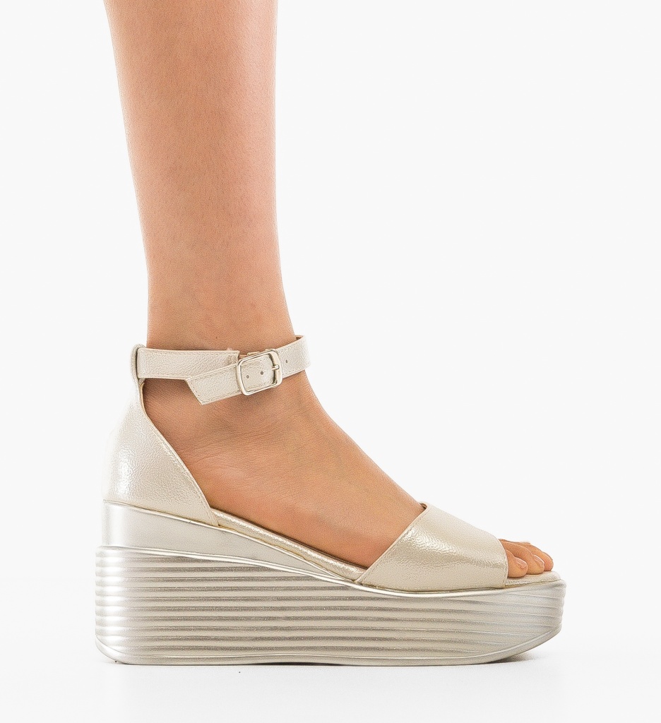Platforme dama Danyz Argintii - 5 | YEO