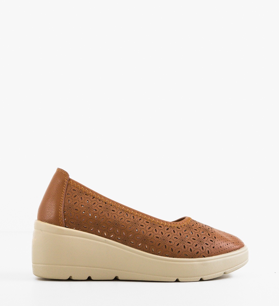 Platforme dama Kamiz Camel - 5 | YEO