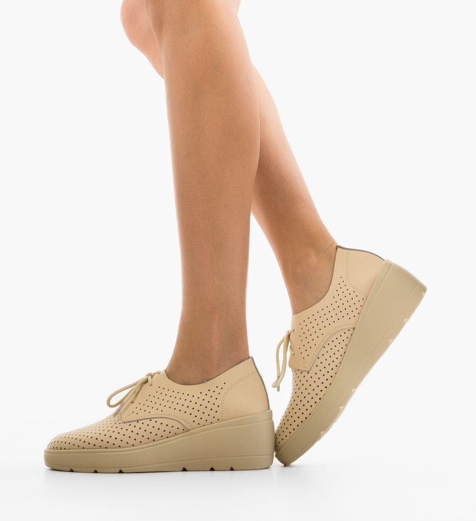 Platforme dama Mersonk Bej - 2 | YEO