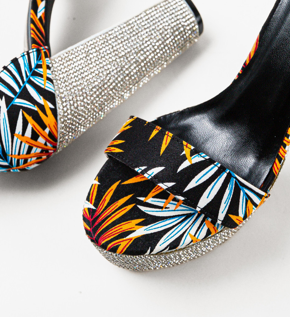 Poze Sandale cu toc Baird Portocalii depurtat.ro 