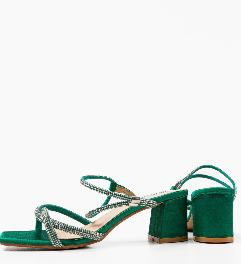 Poze Sandale cu toc Lug Verzi depurtat.ro 