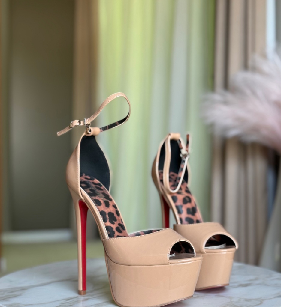 Sandale cu toc Ninesa Nude - 3 | YEO