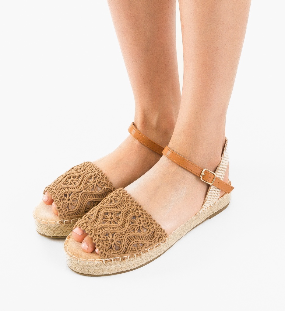 Sandale dama Aliya Khaki - 1 | YEO