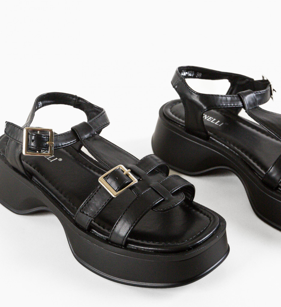 Sandale dama Dixie Negre - 3 | YEO