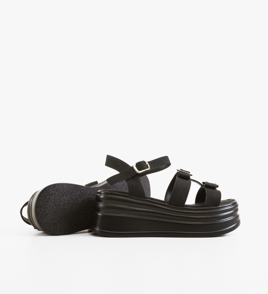 Sandale dama Factosa Negre - 2 | YEO