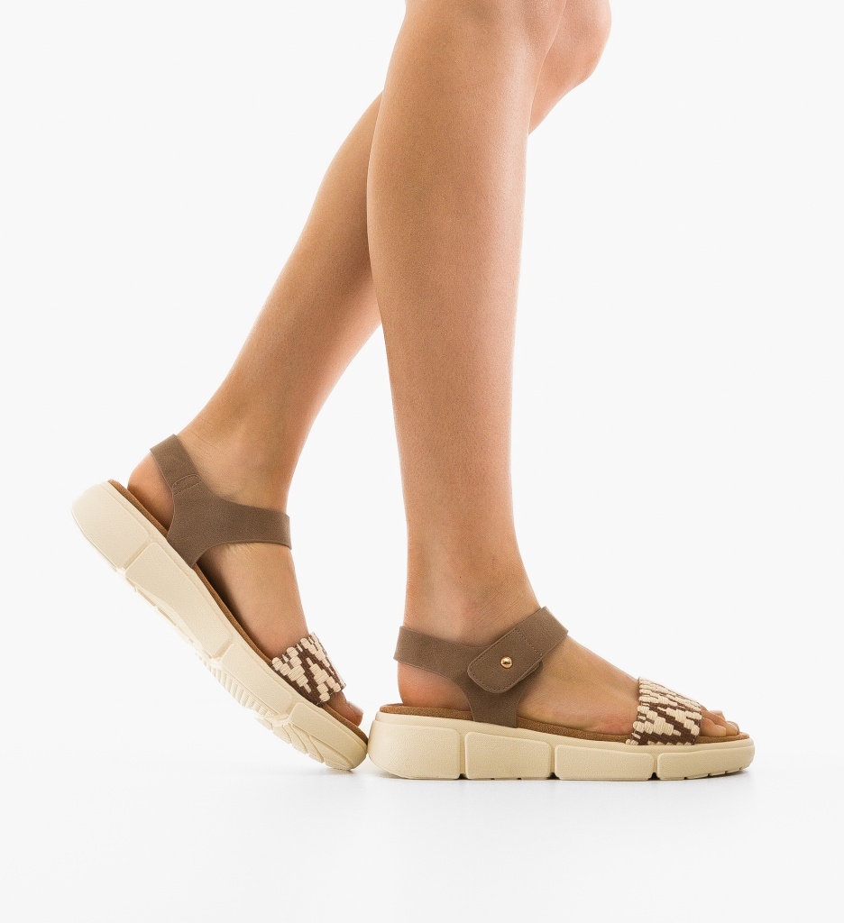 Sandale dama Feciulia Camel