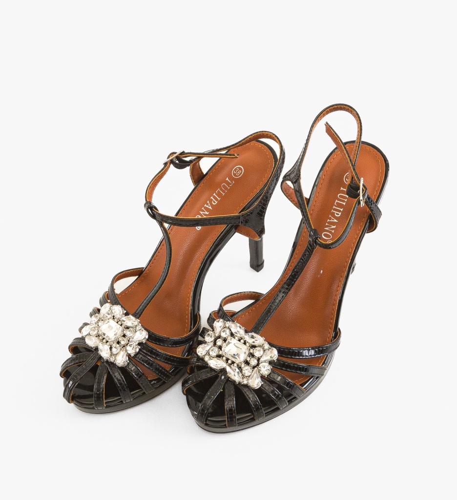 Sandale dama Ghimli Negre - 4 | YEO