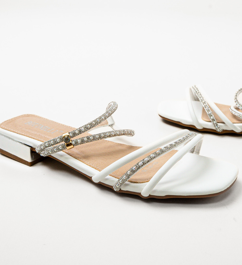 Poze Sandale dama Gloria Albe depurtat.ro 