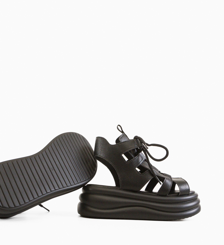 Sandale dama Hartle Negre - 4 | YEO
