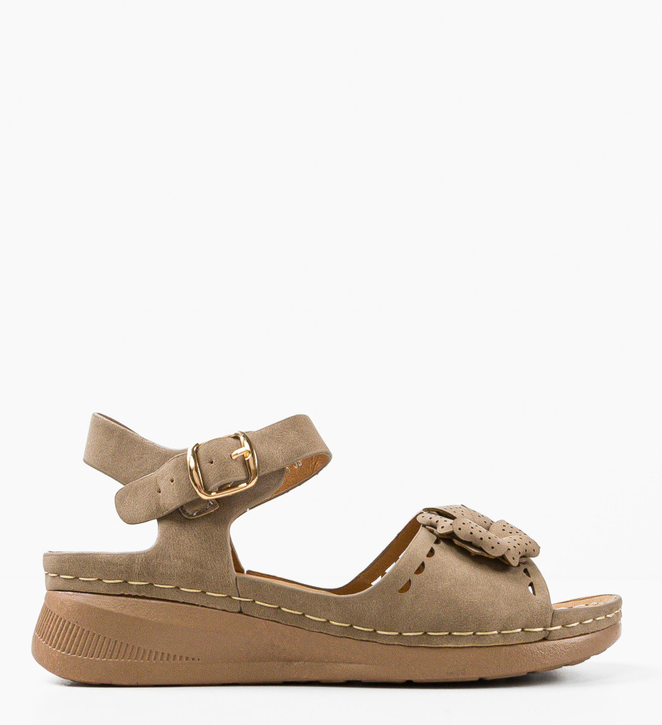 Sandale dama Ksenia Khaki - 4 | YEO