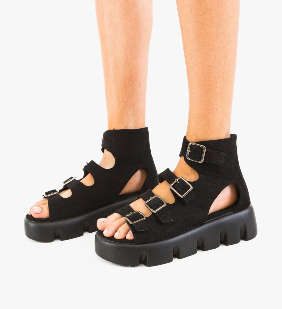 Sandale dama Mirok Negre - 3 | YEO