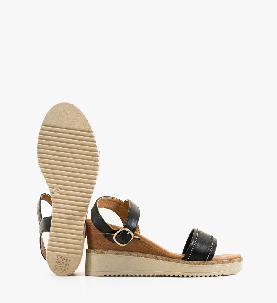 Sandale dama Porter Negre - 2 | YEO