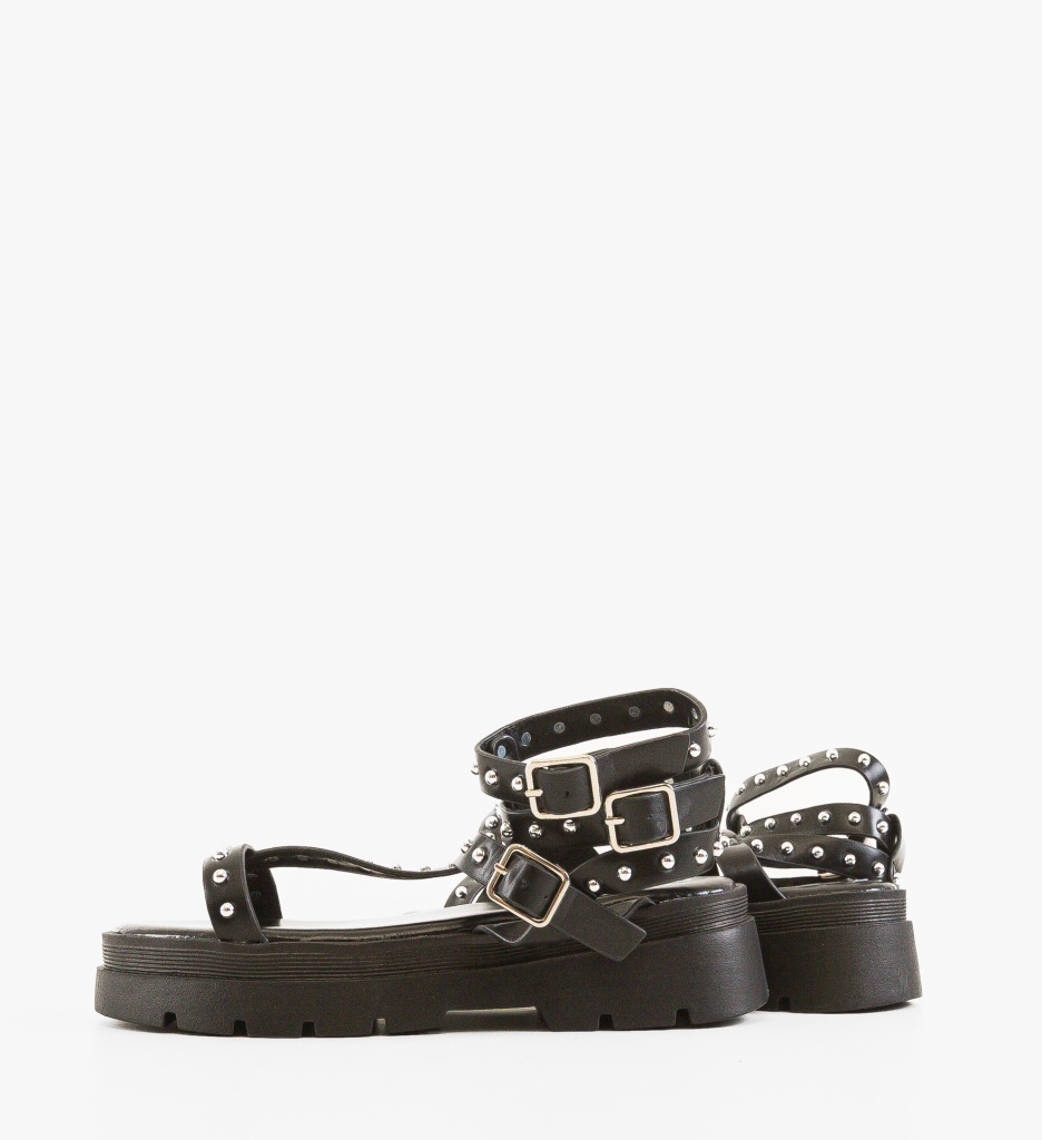 Sandale dama Quinn Negre - 4 | YEO