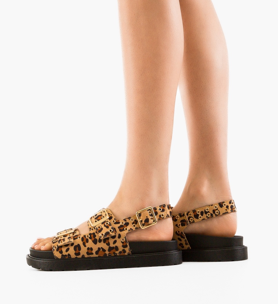 Sandale dama Rhea Animal Print - 2 | YEO